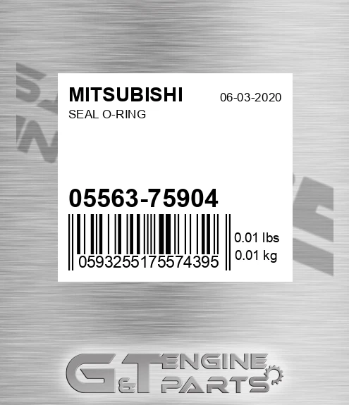 05563-75904 Seal O-ring