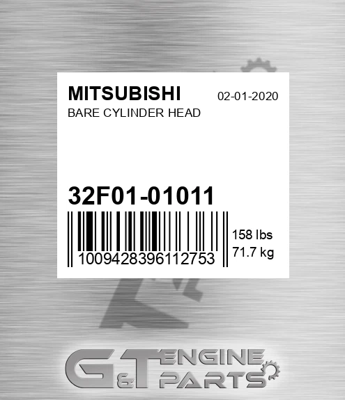 32F01-01011 Bare Cylinder Head