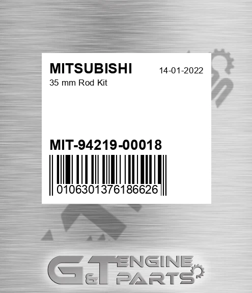 MIT-94219-00018 35 Mm Rod Kit