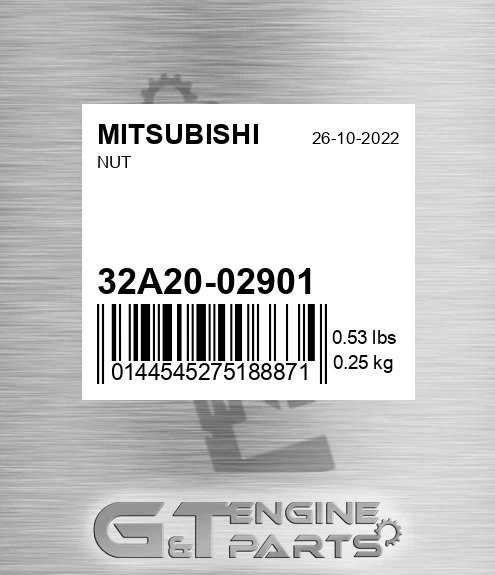 32A20-02901 Nut