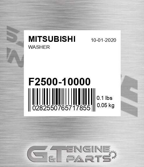 F2500-10000 Washer