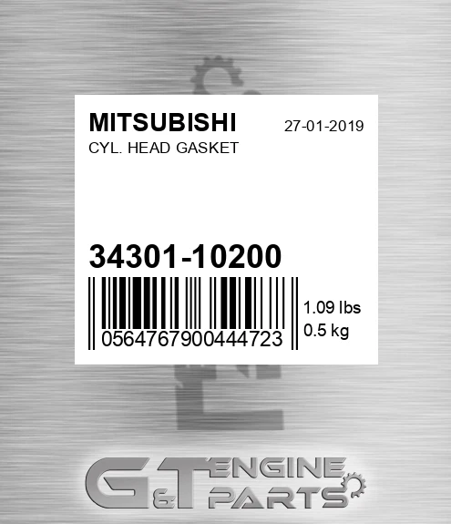 34301-10200 Cyl. Head Gasket