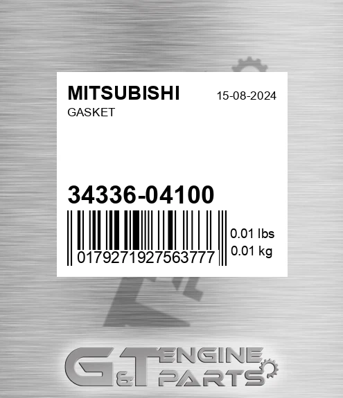 34336-04100 Gasket