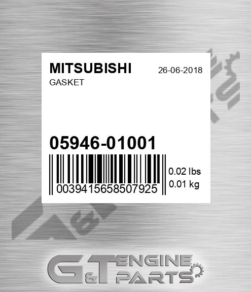 05946-01001 Gasket