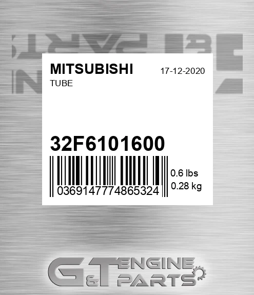 32F6101600 Tube