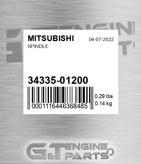 34335-01200 Spindle