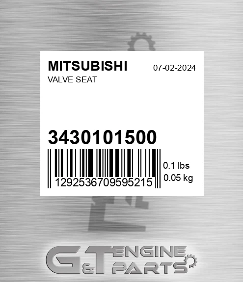 34301-01500 Valve Seat