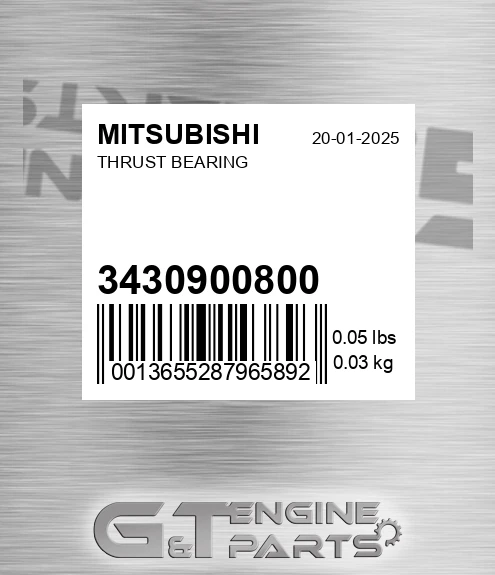 34309-00800 Thrust Bearing