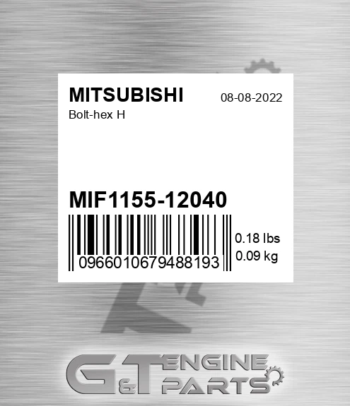 MIF1155-12040 Bolt-hex H