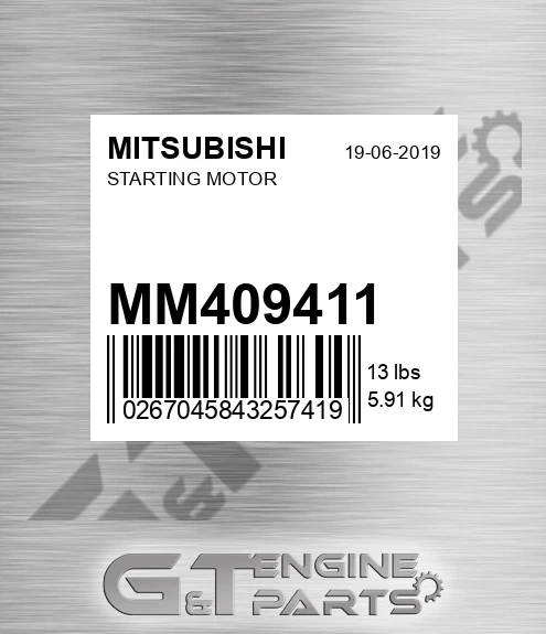 MM409411 Starting Motor