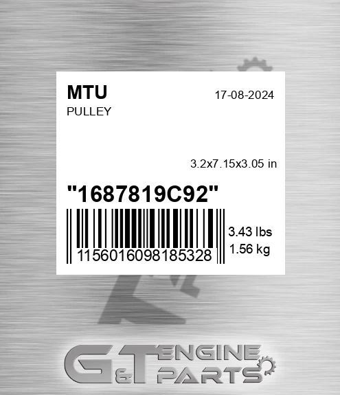 1687819C92 Pulley
