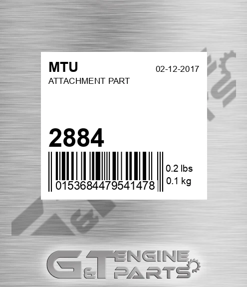 2884 Attachment Part
