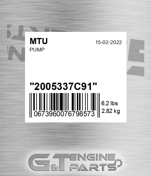 2005337C91 MTU Pump