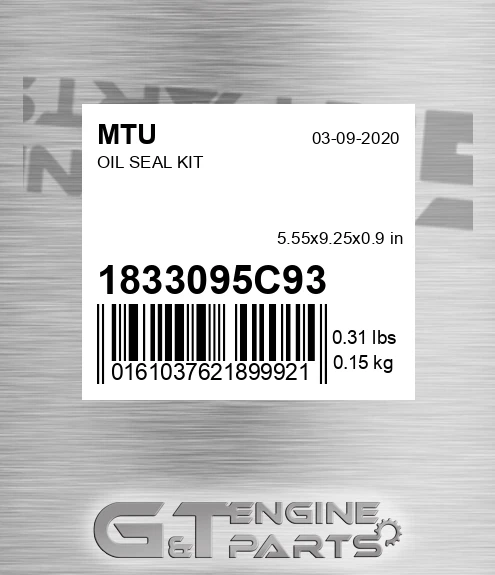 1833095C93 Oil Seal Kit