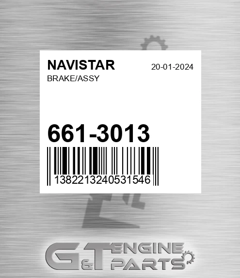 661-3013 Brake/assy