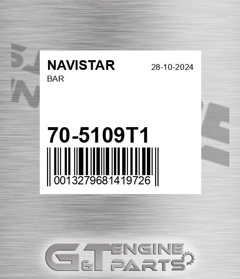 70-5109T1 Bar