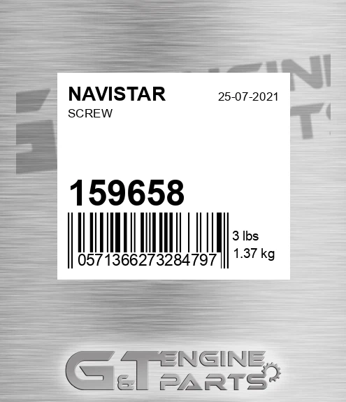 159658 NAVISTAR Screw
