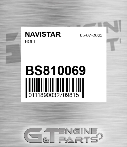 BS810069 Bolt