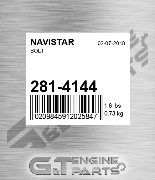 281-4144 Bolt