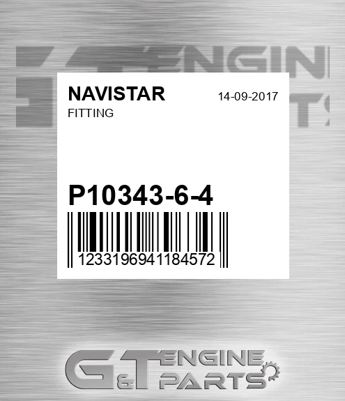 P10343-6-4 Fitting
