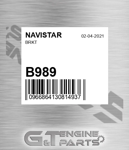B989 NAVISTAR Brkt