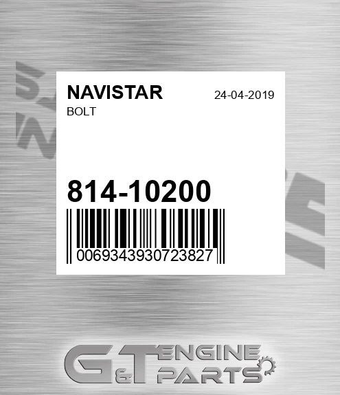 814-10200 Bolt