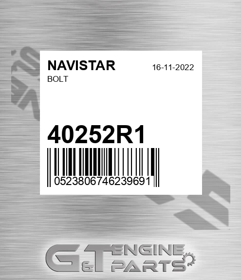 40252R1 Bolt