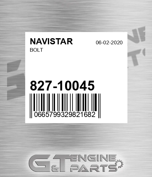 827-10045 Bolt