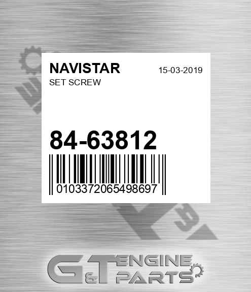 84-63812 Set Screw