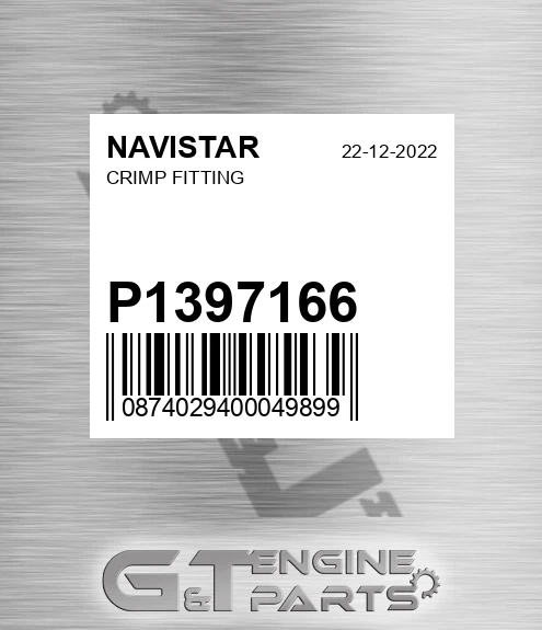 P1397166 Crimp Fitting for NAVISTAR