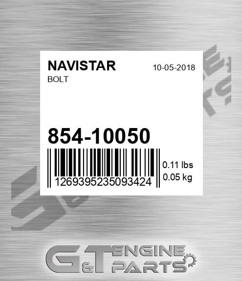 854-10050 Bolt