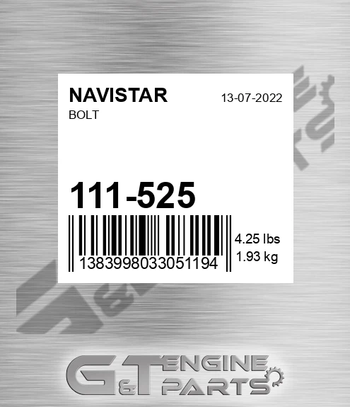 111-525 Bolt for NAVISTAR