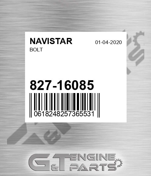 827-16085 Bolt