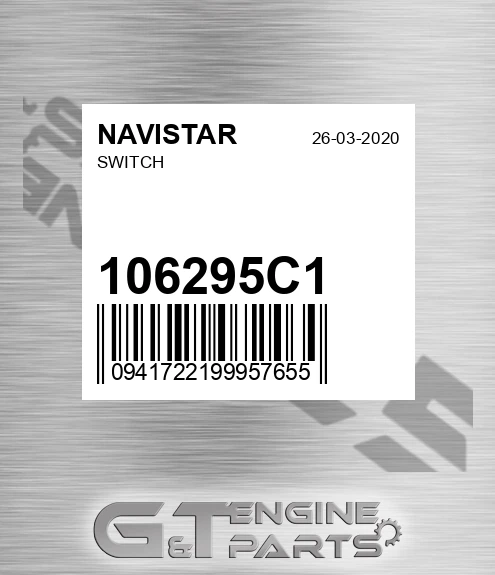 106295C1 NAVISTAR Switch