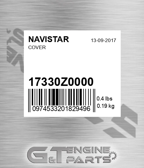 17330Z0000 Cover for NAVISTAR
