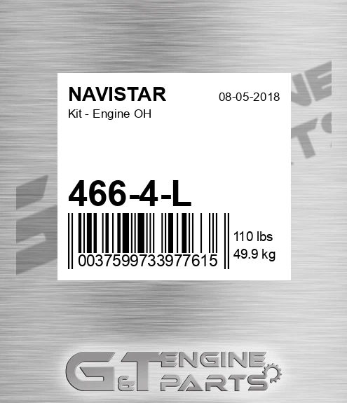 466-4-L Kit - Engine Oh for NAVISTAR