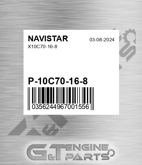 P-10C70-16-8 X10c70-16-8