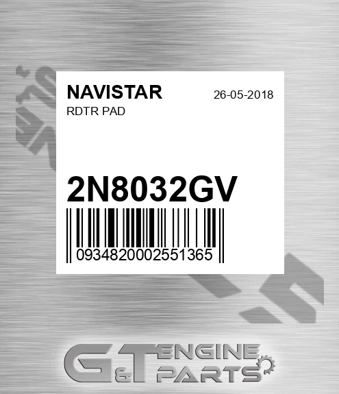 2N8032GV Rdtr Pad