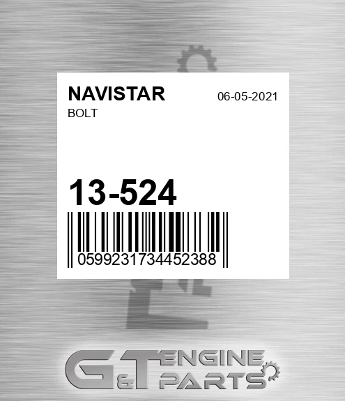 13-524 Bolt