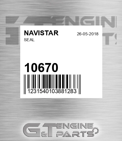 10670 Seal for NAVISTAR