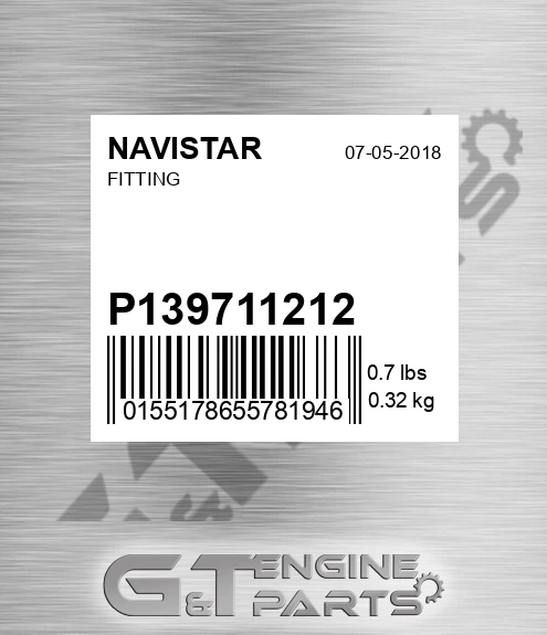 P-13971-12-12 Fitting for NAVISTAR
