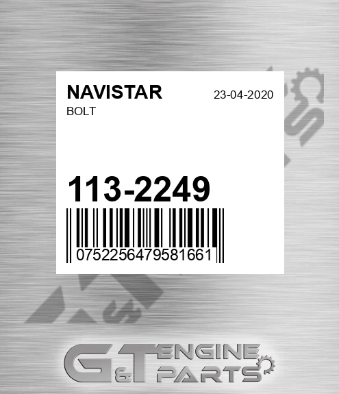 113-2249 Bolt for NAVISTAR