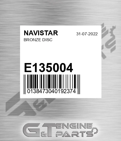 E135004 NAVISTAR Bronze Disc