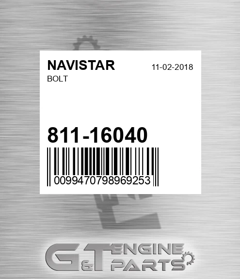 811-16040 Bolt