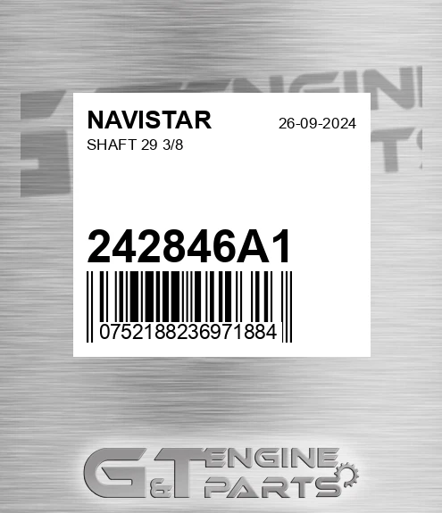 242846A1 Shaft 29 3/8