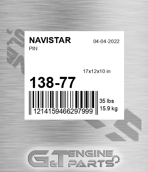 138-77 Pin for NAVISTAR