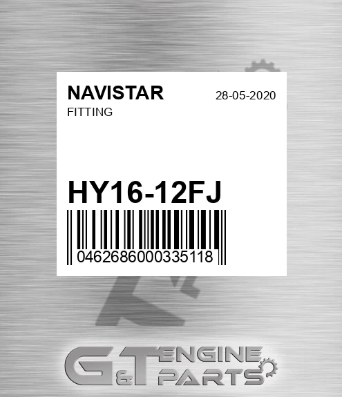 HY16-12FJ Fitting