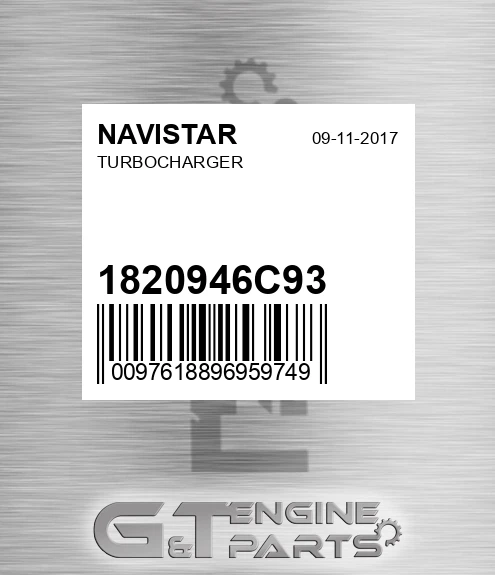 1820946C93 Turbocharger