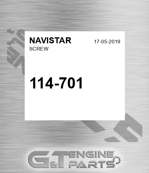 114-701 Screw for NAVISTAR