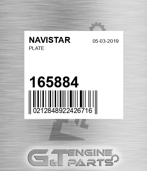 165884 Plate